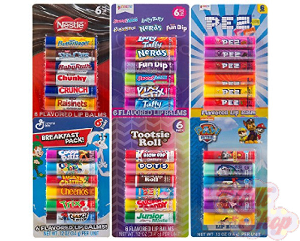 Flavoured Lip Balm 6pc