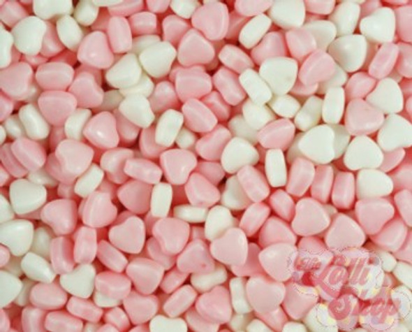 Candy Pink & White Hearts