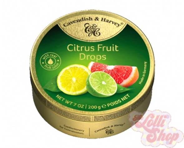 Cavendish & Harvey Citrus Fruit Drops 200g Cavendish & Harvey Citrus Fruit Drops 200g