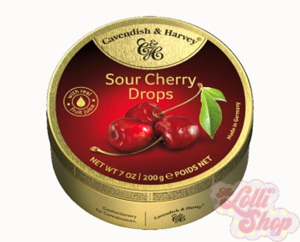 Cavendish & Harvey Sour Cherry Drops 200g Cavendish & Harvey Sour Cherry Drops 200g