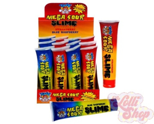 TNT Mega Sour Slime Strawberry & Blue Raspberry 120g