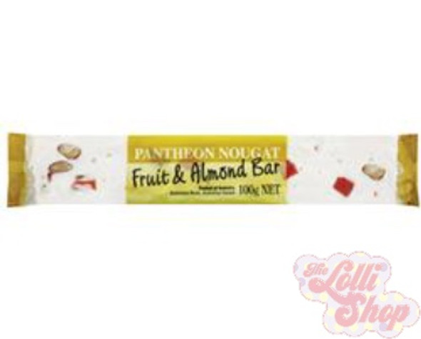 Pantheon Nougat Fruit & Almond 100g