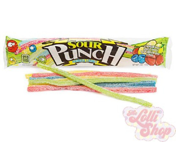 Sour Punch Rainbow Straws 57g