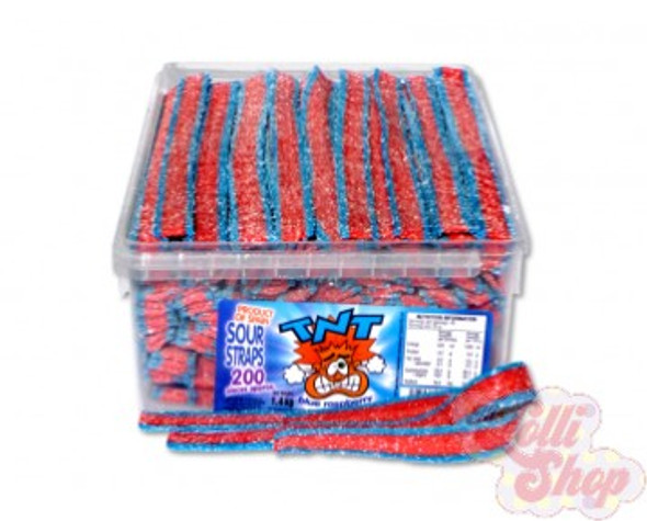 TNT Sour Straps Blue Raspberry TNT Sour Straps Blue Raspberry