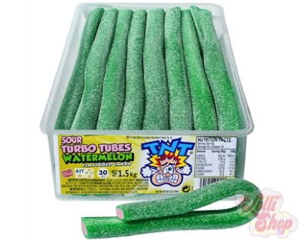 TNT Sour Turbo Tubes Watermelon 50g x 2 TNT Sour Turbo Tubes Watermelon 50g x 2