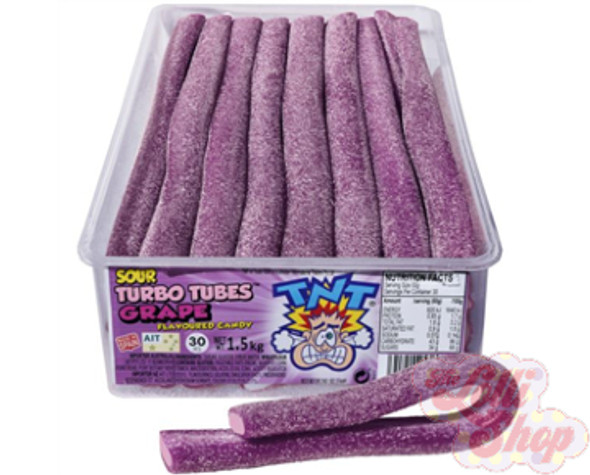 TNT Sour Turbo Tubes Grape 55g x 2