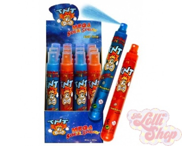 TNT Mega Sour Spray Blue Raspberry / Strawberry 110ml TNT Mega Sour Spray Blue Raspberry / Strawberry 110ml
