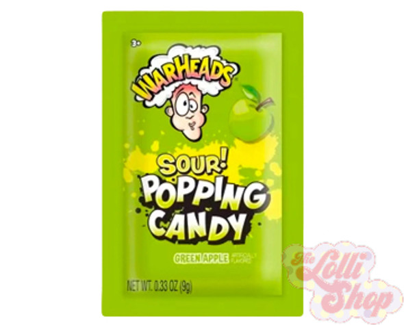 Warheads Sour Popping Green Apple 9g