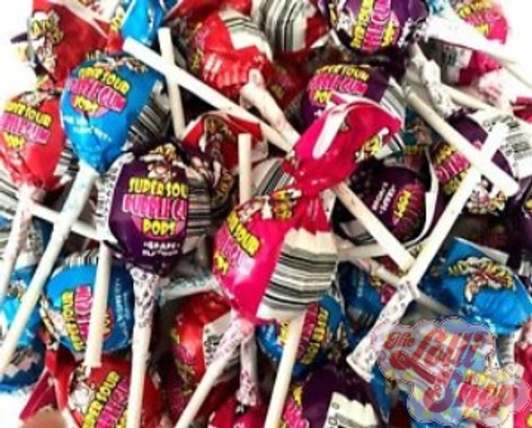 Warheads Super Sour Bubblegum Pops