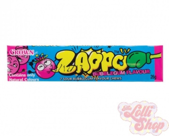 Zappo Bubblegum Chews 26g