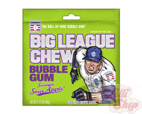 Big League Chew Sour Apple 60g Big League Chew Sour Apple 60g