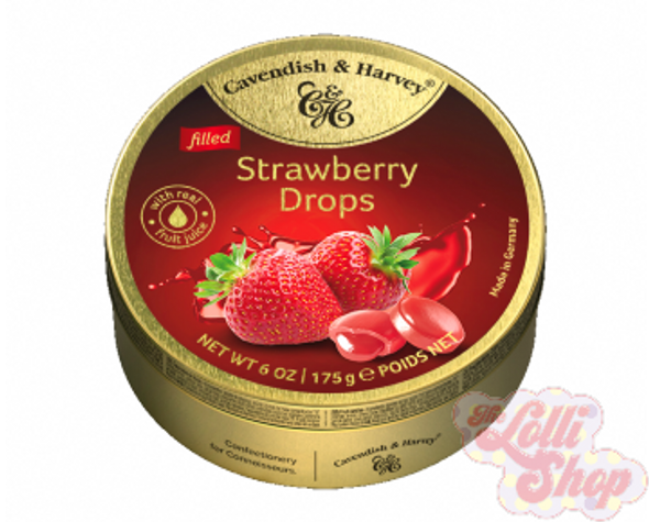 Cavendish & Harvey Strawberry Drops 175g Cavendish & Harvey Strawberry Drops 175g